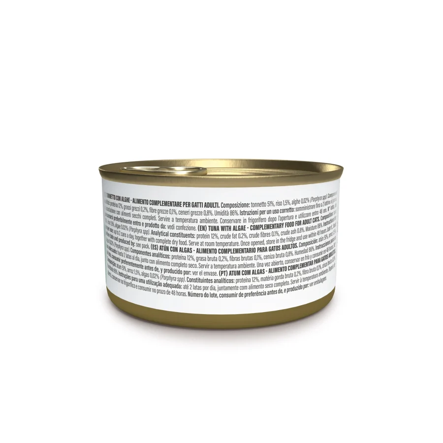 SCHESIR GATO Atún con algas en gelatina 12x70gr