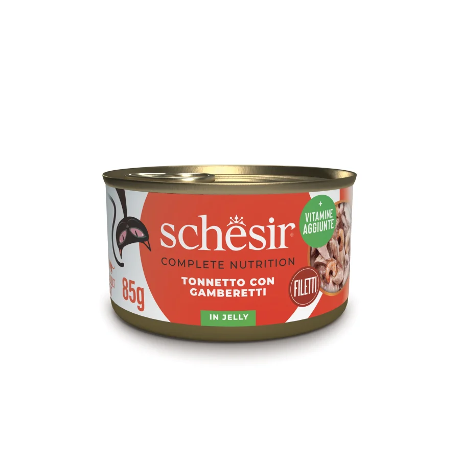 SCHESIR GATO Atún con gambas en gelatina 12x85gr