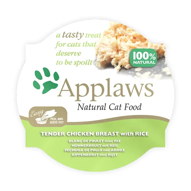 APPLAWS CAT TARRINA PECHUGA POLLO Y PATO 10X60GR