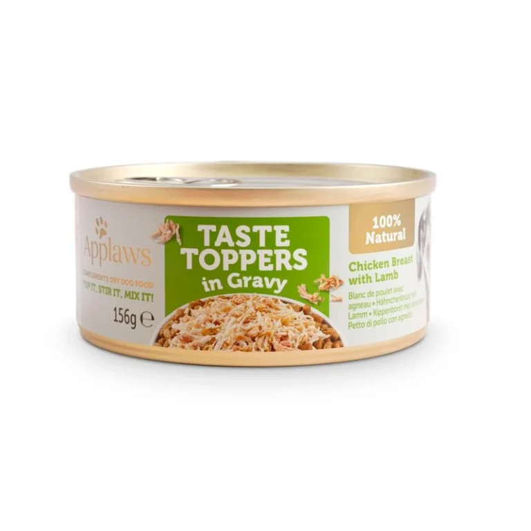 APPLAWS DOG LATA TOPPER POLLO Y CORDERO EN SALSA 12X156GR