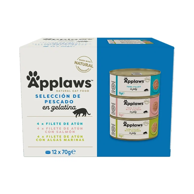 APPLAWS CAT LATA SELEC PESCADO GELATINA MULTI 12X70GR