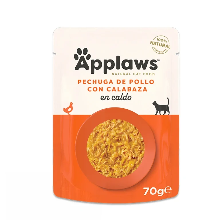 APPLAWS CAT SOBRE POLLO CON CALABAZA 12X70GR