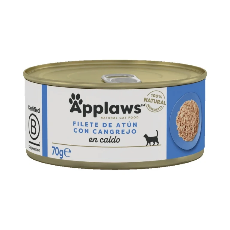 APPLAWS CAT LATA ATUN Y CANGREJO 24X70GR