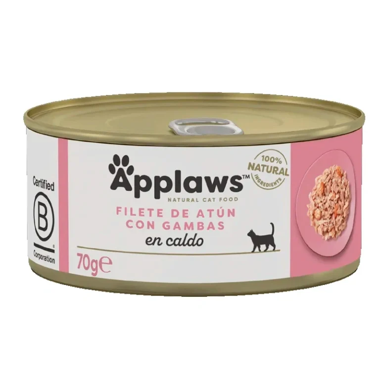 APPLAWS CAT LATA ATUN Y GAMBAS 24X70GR