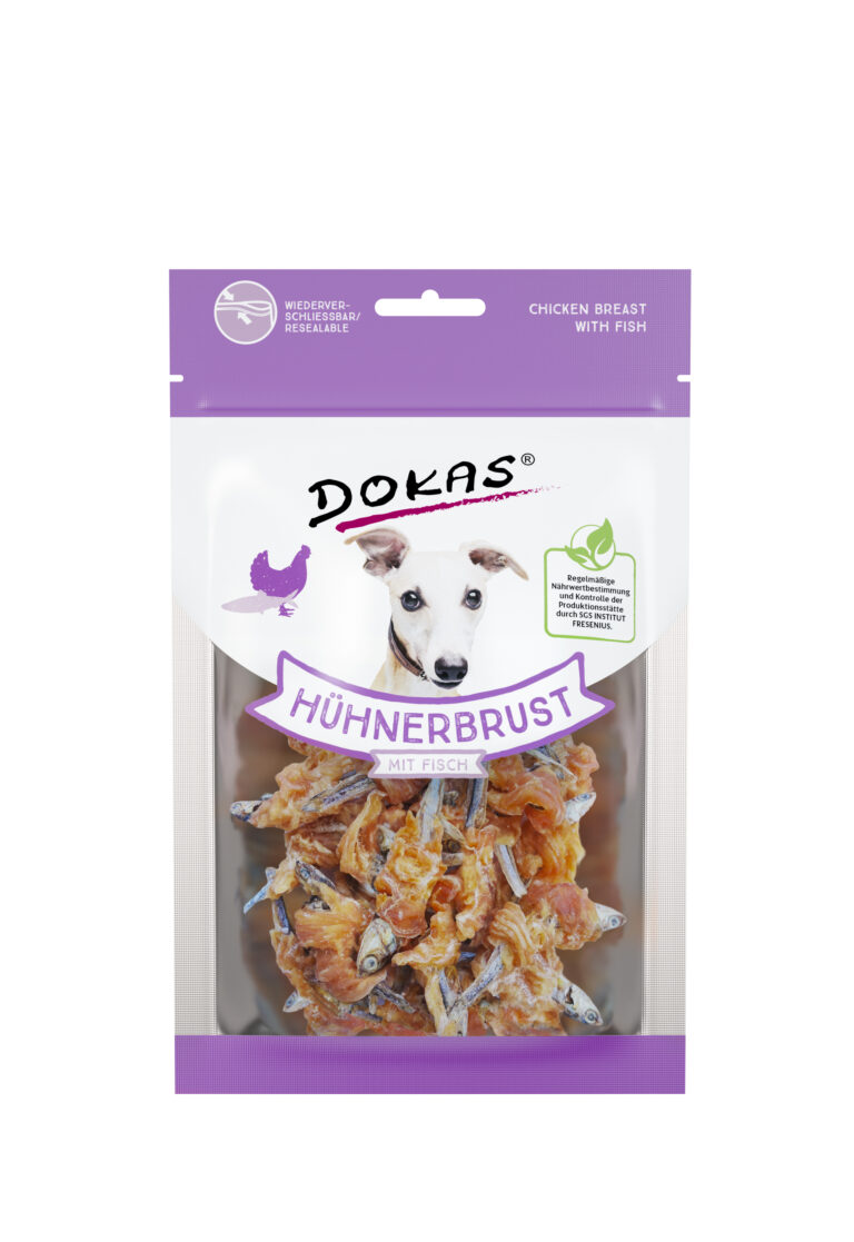 DOKAS pechuga de pollo con pescado 8x70 gr