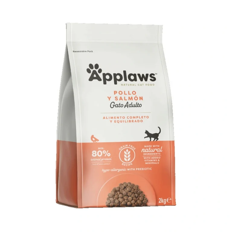 APPLAWS CAT DRY ADULTO POLLO Y SALMON 2KG