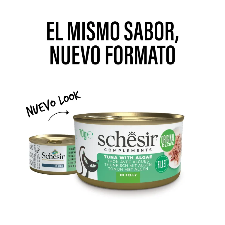 SCHESIR GATO Atún con algas en gelatina 12x70gr - Imagen 2