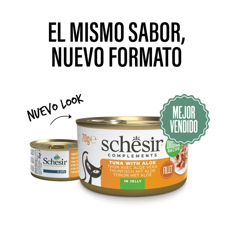 SCHESIR GATO Atún con aloe en gelatina 12x70gr - Imagen 2