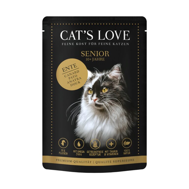CAT'S LOVE ALIMENTO COMPLETO SENIOR PATO 12X85GR