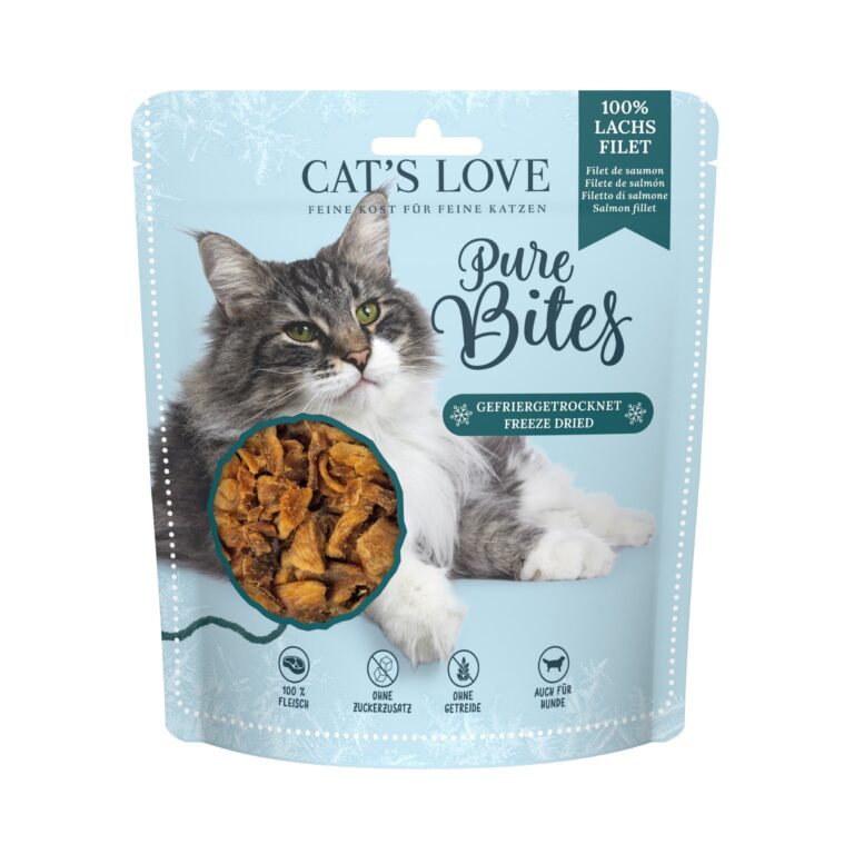CAT'S LOVE SNACK LIOFILIZADO SALMÓN PACK  3x50G