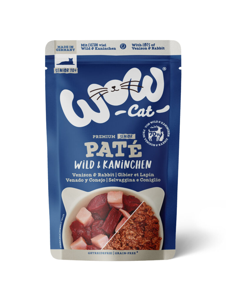 WOW CAT VENADO Y CONEJO GATO SENIOR 12x125GR