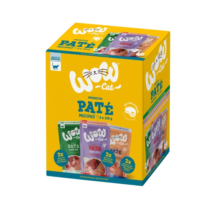 WOW CAT MULTIPACK PARA GATO ADULTO EN PATÉ 6x125Gr