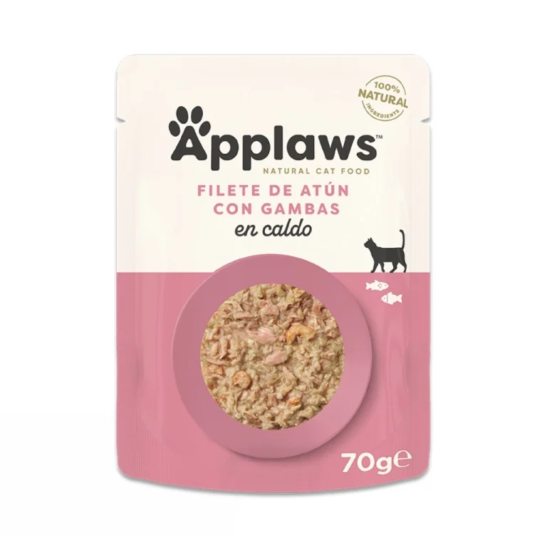 APPLAWS CAT SOBRE ATUN Y GAMBAS DEL PACIFICO 12X70GR