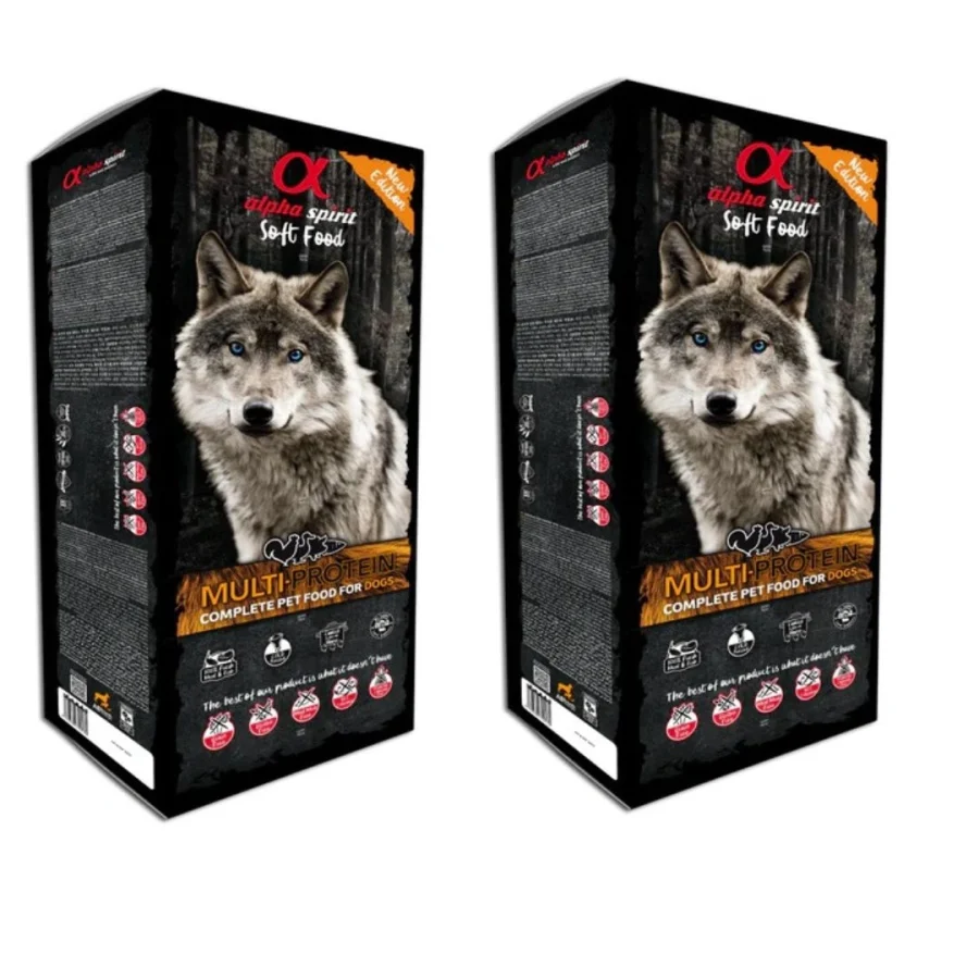ALPHA SPIRIT CANINE MULTIPROTEIN SEMIHUMEDO CAJA 2X9KG