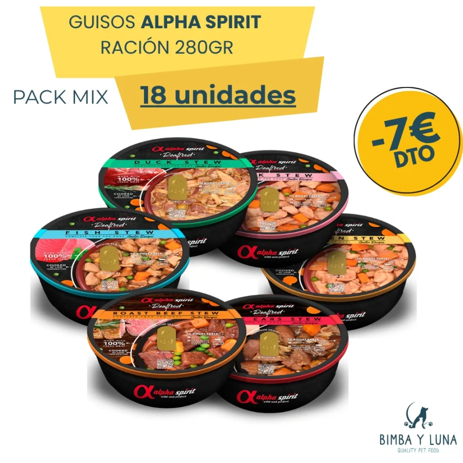Pack Guisos Alpha Spirit Real Food  ¡Descubre todos los sabores! -7€dto