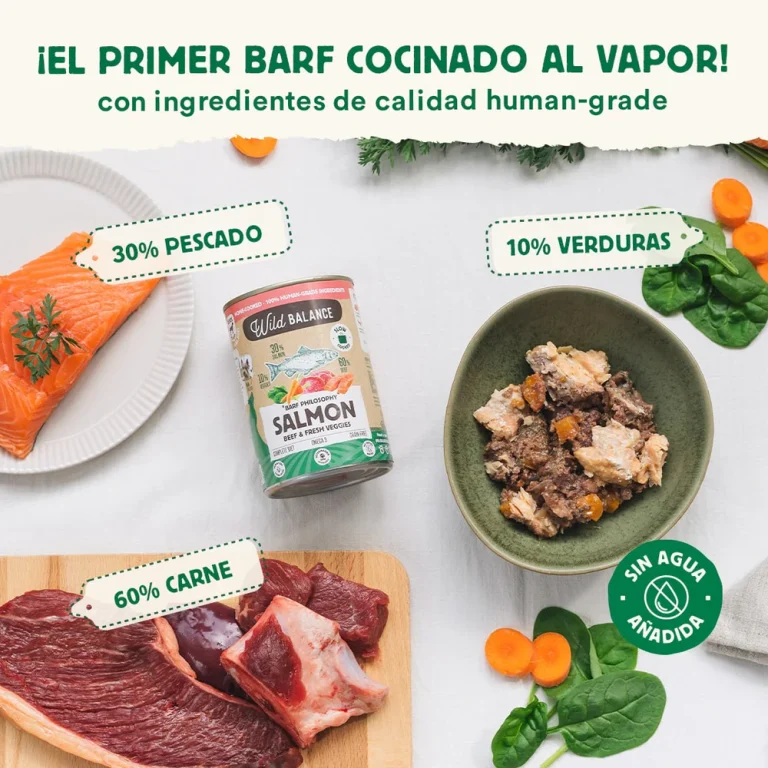 WILD BALANCE PERRO BARF SALMÓN 400GR - Imagen 3