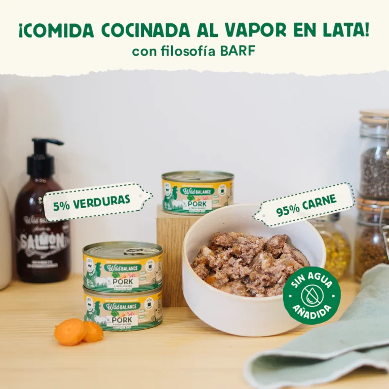 WILD BALANCE GATO BARF CERDO 120GR - Imagen 3