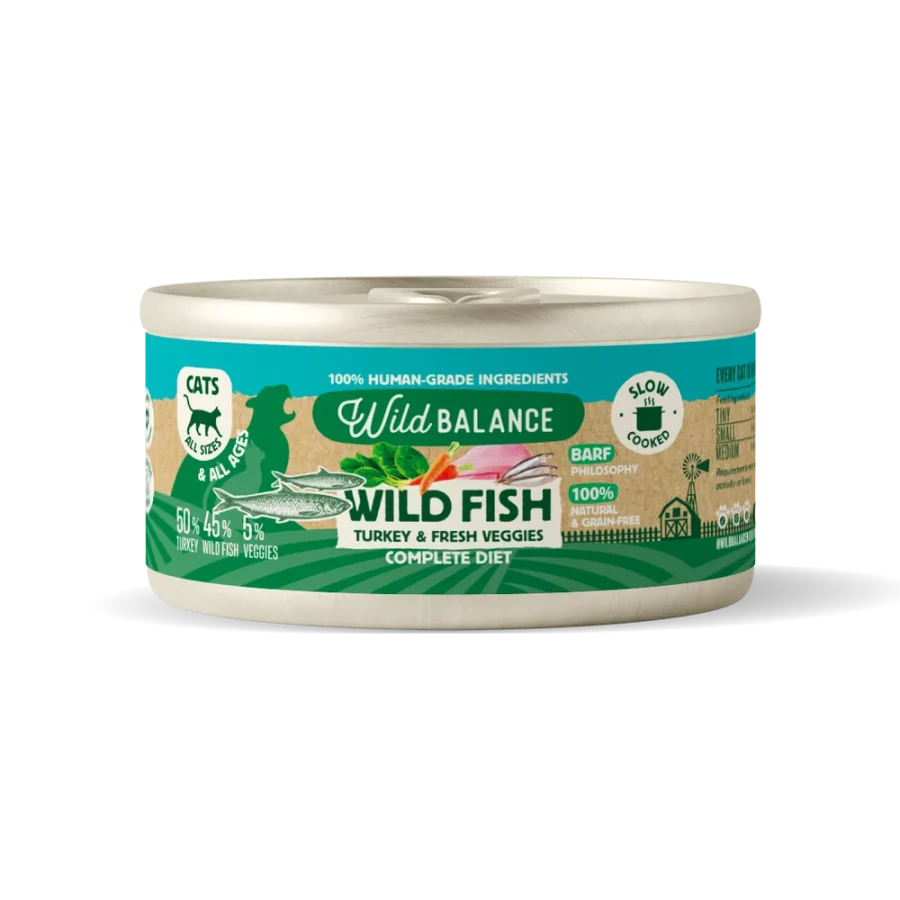 WILD BALANCE GATO BARF PESCADO 120GR