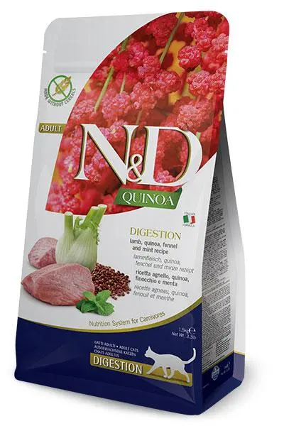 FARMINA ND GATO QUINOA DIGESTION CORDERO 1,5KG