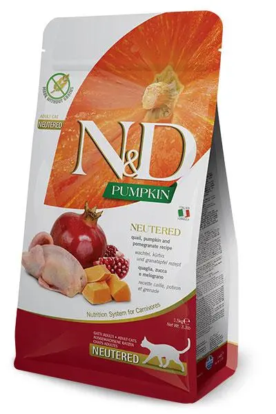 FARMINA ND GATO PUMPKIN NEUTERED CODORNIZ 300GR