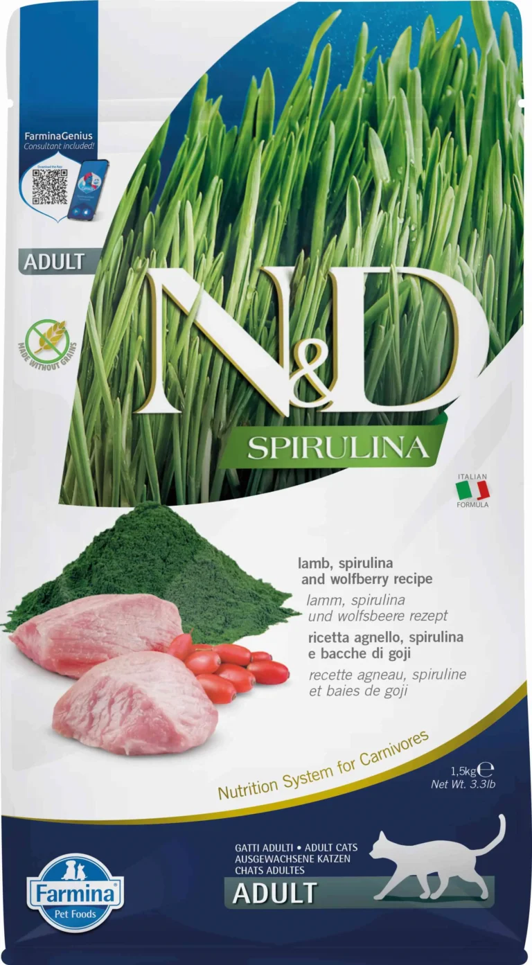 FARMINA ND GATO SPIRULINA CORDERO 1,5KG