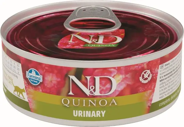 FARMINA ND GATO QUINOA URINARY CAJA 24X80GR