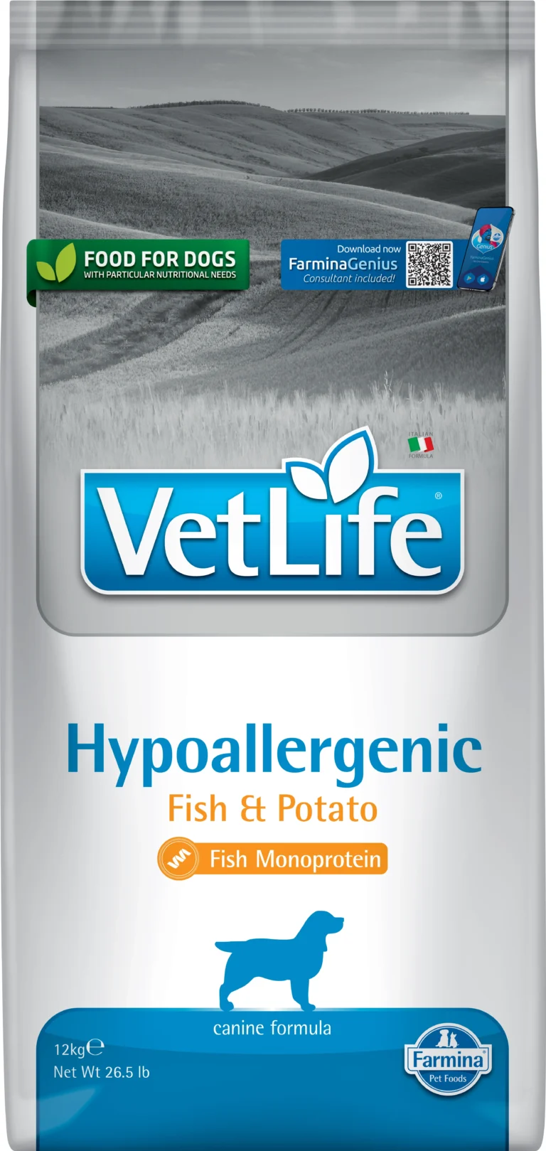 FARMINA PIENSO VET LIFE PERRO HYPOALLERGENIC PESCADO 12KG